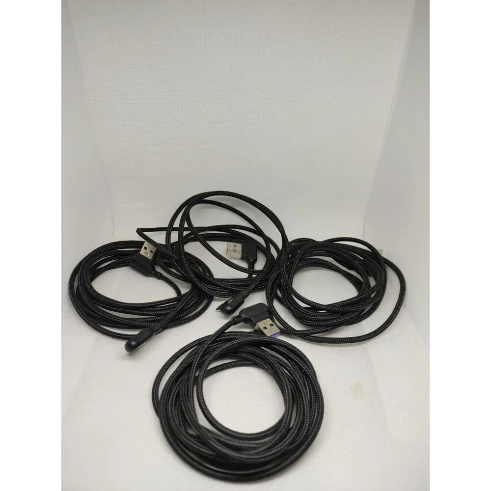 90 Degree Right Angle USB Type C Fast Charger Cable 6Ft For Android 5 Pack